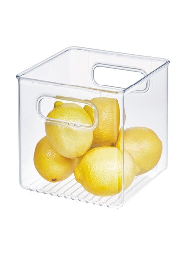 Fridge + Pantry Cube Binz 6 x 6 x 6 Inch Clear &acirc;&euro;&ldquo; Stackable Storage Organizer for Refrigerator &amp; Pantry, BPA Free Plastic Container for Food, Snacks &amp; Kitchen Organization