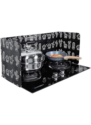 MRTURK REVHQ 2 Pieces Oil Splatter Guard Anti Splatter Guard Oil Splatter Screen Board Aluminum Foil Oil Block Oil Barrier Oil Proof Splash Kitchen Tool for Cooking