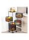 Rotating Storage Rack Basket Black 90X34X34cm