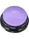 1pcs Ac Sound Button Toys Recordable Answer Buzzers Pet Training Buzzer Dog Buttons Plastic Dog Button Dog Training &amp; Behavior Aids Interactive Dog Button Sound Box (Purple)