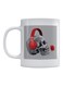 Skull And Headphone Printed Mug White/Grey/Red