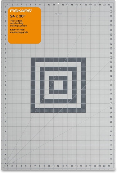 Fiskars Self Healing Cutting Mat With Grid For Sewing, Quilting, And Crafts - 24" x 36&rdquo; Grid - Gray