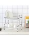2 Tier Stainless Steel Dish Rack Shiny 42.3 X 25.5 X 40.5 CM