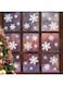 LUDILO 135Pcs Christmas Window Clings Snowflakes Window Decals Static Window Stickers for Christmas Decorations Window Decor Ornaments Xmas Party Supplies Thanksgiving Party Decor (5-Sheet)