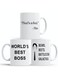 TYAISE AMOCHY The Office Funny Coffee Mug   3-Piece Merchandise Set   Worlds Best Boss, That's What She Said, and Bears Beets Battle Star Galactica (The Office 3-Pack Collection)