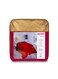 Home Microfiber Quilt All Season AC Soft Lightweight Blanket Single Bed Peach Finish 100 GSM - Color Red &amp; Purple (229 x 152 CM)