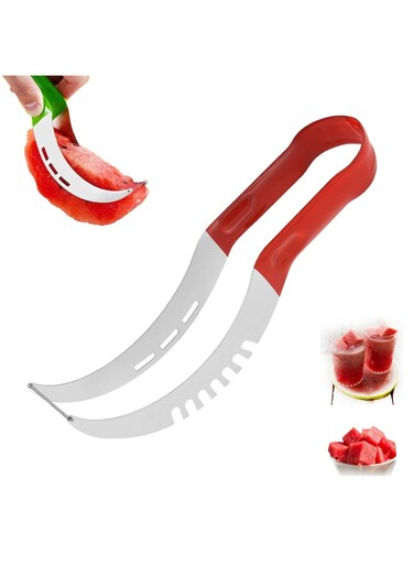Stainless Steel Watermelon Cutter Tool - Fruit Cutter Slicer, Watermelon Slicer Cutting Tool