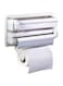 Dubai Gallery 4 In 1 Kitchen Roll Holder Tissue Dispenser - White