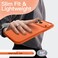 Liquid Silicone Case for iPhone 17 Pro Max 6.9-Inch, Silky Soft Touch Full-Body Protection, Anti-Scratch Shockproof Phone Cover with Microfiber Lining (Orange)