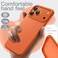 Liquid Silicone Case for iPhone 17 Pro Max 6.9-Inch, Silky Soft Touch Full-Body Protection, Anti-Scratch Shockproof Phone Cover with Microfiber Lining (Orange)