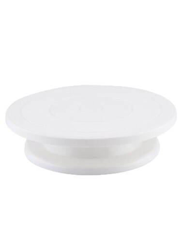Cake Decorating Revolving Stand White