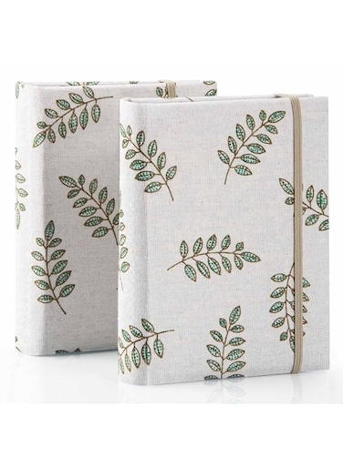 Tazweeq 2 Pack Albums, Small Mini 4x6 Albums, 100 Pocket Photo Albums, Small Mini Photo Albums, Small Vertical Photo Albums (Khaki)