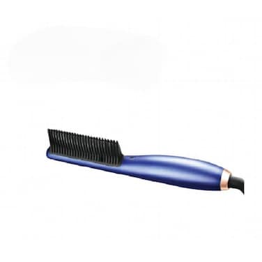 Electric Hair Straightening Comb Brush Fast Heat Anti-Frizz Styler for Smooth Shiny Hair