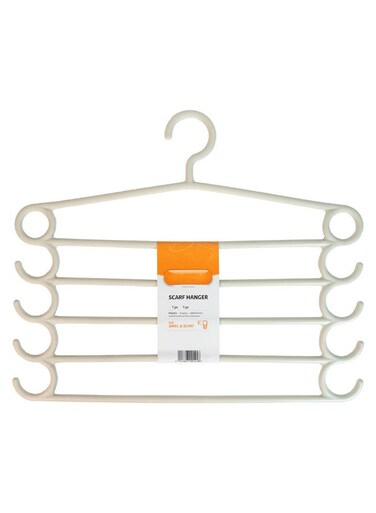 Multipurpose Pants &amp; Skirt Hanger &acirc;&euro;&ldquo; Space-Saving Smart Closet Organizer for Scarves, Trousers, Bags &amp; Accessories &acirc;&euro;&ldquo; Heavy-Duty Non-Slip Space Organizer for Wardrobe Storage (Cream)
