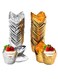 Baking Paper Cups, 100 Pcs Cupcake Molds, Muffin Cases, Tulip Baking Cups, Muffin Liners, for Medium Large Cupcakes Mini Cake Party Birthday (Silver + Gold)