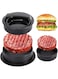 Hamburger patty press,Beef Patty Press, 3-in-1 Non-Stick Meatloaf Press Set, BBQ, Household Gadgets, Comes with 100 sheets of food-safe
