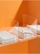2PCS Acrylic Transparent Bookshelf Divider for Storing Hats, Bags, Partition Boards, Wardrobe Layered Storage Artifact