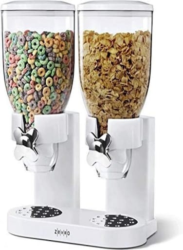 Double Cereal Storage Container
