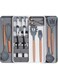 Tazweeq Cutlery Drawer Organizer,Kitchen Cutlery Trays Silverware Drawer Organizer,Expandable Utensil Tray for Kitchen,Flatware Holder, Compact Plastic Storage for Spoons Forks Knives