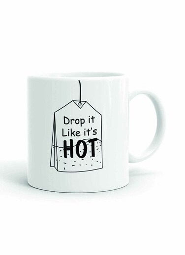 Your Wall Drop it like it's Hot Artwork Printed Ceramic Coffee Mug 325ml, Perfect Gifting by Spoil Your Wall