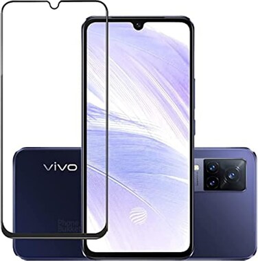 MUZZ Vivo V21 3D Curved Full Coverage Premium Scratch Resistance 5D Touch Tempered Glass Screen Protector For vivo V21