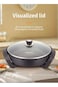 Multifunction Electric Frying Pan, Electric Skillet, 1500W, Non-stick, SK-2004, Black