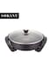 Multifunction Electric Frying Pan, Electric Skillet, 1500W, Non-stick, SK-2004, Black
