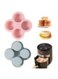 Reusable Silicone Air Fryer Egg Mold, Non-Stick Air Fryer Baking Pan, Silicone Muffin Pans for Baking, Hamburger Bun Pan, Air Fryer Accessories, 4 Cavity 2 Pcs Egg Molds