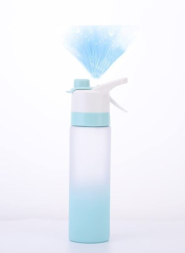 Spray Water Bottle, 650ml Sports Water Bottle Reusable Fitness Water Jug Multifunctional Spray Water Cup with Mist Hydration