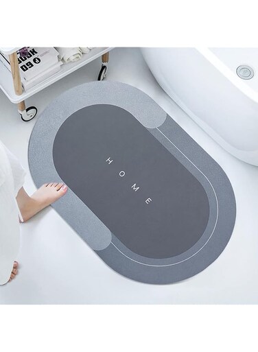 NOG Floor Mat, Bath Mat, Doormat, Bathroom Carpet, Cushion Mat Super Absorbent Soft Carpet, Quick Dry Dirt Barrier For Home &amp; Office (40X60Cm, Pack Of 1, Microfiber, Multicolour)