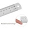 CRAFT MAGIC Heavy-Duty Stainless Steel Ruler (20cm8inch 2-Pack) Durable Metal Measuring Ruler for School, Office &amp; Craft Projects &ndash; Precision Straight Edge Tool