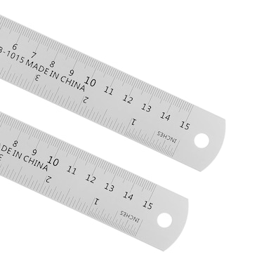 CRAFT MAGIC Heavy-Duty Stainless Steel Ruler (15cm6inch 1-Pack) Durable Metal Measuring Ruler for School, Office &amp; Craft Projects &ndash; Precision Straight Edge Tool
