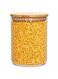 Airtight 3L Glass Storage Jar with Bamboo Lid &acirc;&euro;&ldquo; BPA-Free Borosilicate Food Container for Kitchen Pantry, Eco-Friendly Large Capacity Storage Jar