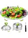 Proxima Direct Stainless Steel Steamer Basket 6" to 9" Folding Vegetable Collapsible Steamer Insert with Anti-hot Extendable Handle and Non-Slip Legs for Veggie Fish Seafood Cooking Various Size Pot