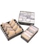 SKEIDO Underwear and Socks Storage Box 3-Piece Set Clothing Accessories Storage Box Foldable Storage Box Multi functional Home Organizing Box Wardrobe Organizing Storage Box