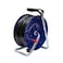 Makute 50m Heavy Duty Industrial Extension Cable Reel, 4-Socket Electric Power Line Extender with Galvanized Steel Base, Dust &amp; Splash Resistant - MKCR1050M