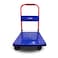 Makute 200kg Foldable Platform Hand Truck, Heavy Duty Blue Trolley with Non-Slip Surface and Silent Wheels, Portable Push Cart for Warehouse and Home - MKFPHT10200