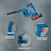 Bonai 2-in-1 Cordless Blower and Vacuum with 4.0Ah Lithium-Ion Battery 16300 RPM Variable Speed ​​Compact Lightweight Electric Leaf Blower for Workshop Cleaning and Dust Removal BN-HK138
