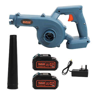 Bonai 2-in-1 Cordless Blower and Vacuum with 4.0Ah Lithium-Ion Battery 16300 RPM Variable Speed ​​Compact Lightweight Electric Leaf Blower for Workshop Cleaning and Dust Removal BN-HK138