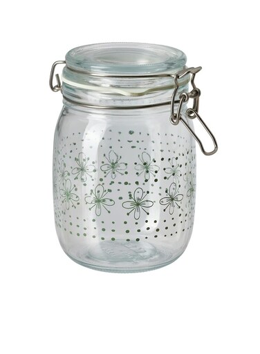 with lid patterned light green 1 l