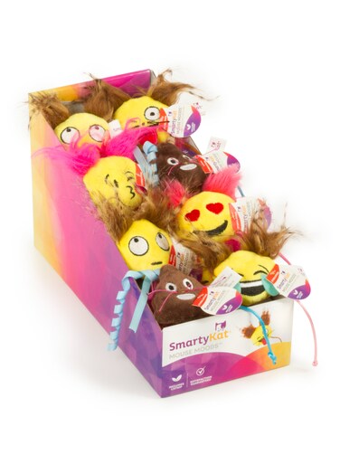 Smartykat Mouse Moods Set Of 2 Emoji Catnip Cat Toys