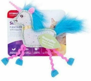 SmartyKat Fantasy Frenzy Crinkle Unicorn Catnip and Silvervine Cat Toy