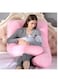 Women&acirc;&euro;&trade;s Side Sleeping Pillow, U-Shaped Multifunctional, Breastfeeding Pillow- Pink