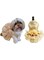 Bling Dog Dress Skirt Flower Dog Pet Cat Luxury Princess Wedding Dress Summer Dog Chihuahua Clothes (Golden, M)