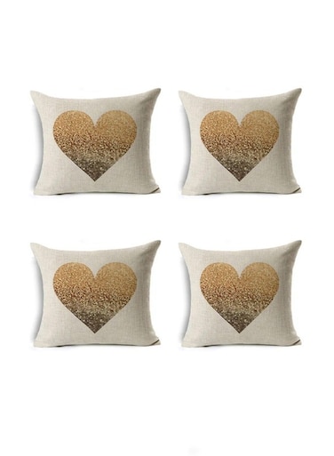 Set of 4 Modern Home Decor Linen Pillowcase Couch Pillow Covers for Living Room