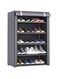 5 Layer Fabric Shoes Rack Stylish Shoe Organizer Grey 60x30x90cm