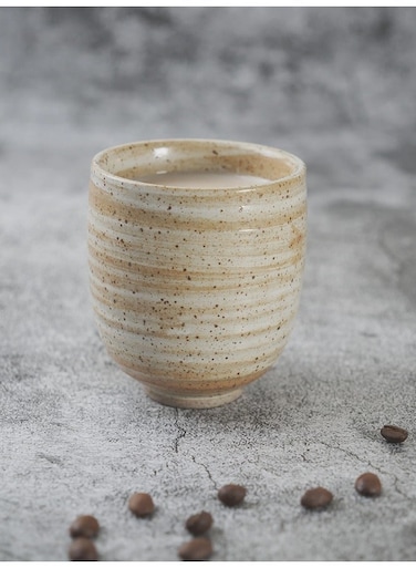 Retro Ceramic Coffee Mug,Coarse Pottery Coffee Cup