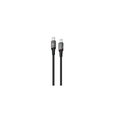 Lumi Charge 100W USB-C to USB-C 1m Braided Fast Charging Cable with RGB Light