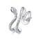 Wrapped Snake Copper Platinum-plated Adjustable Open Ring(YIR245-E)