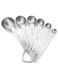 Pcs Stainless Steel Measuring Spoons Sliver